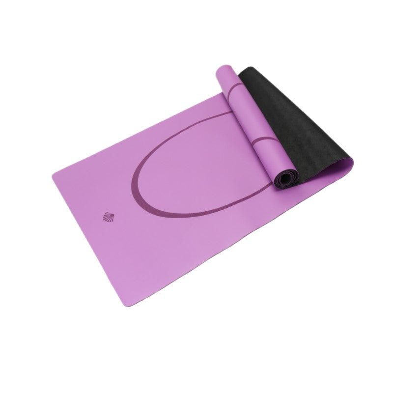 Grip Flow Yoga Mat: Estera de Yoga Antideslizante de Alineación de Lemniscata (Violeta)